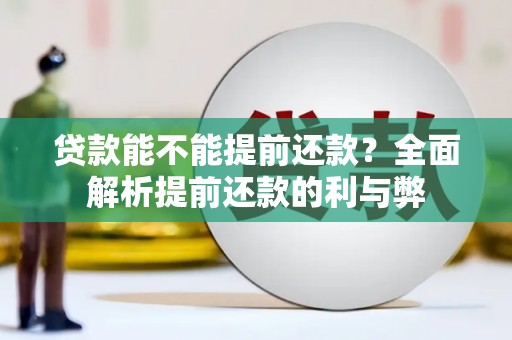 广河贷款能不能提前还款？全面解析提前还款的利与弊