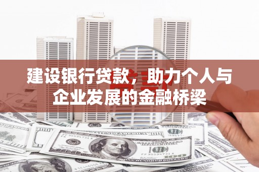 树林建设银行贷款，助力个人与企业发展的金融桥梁