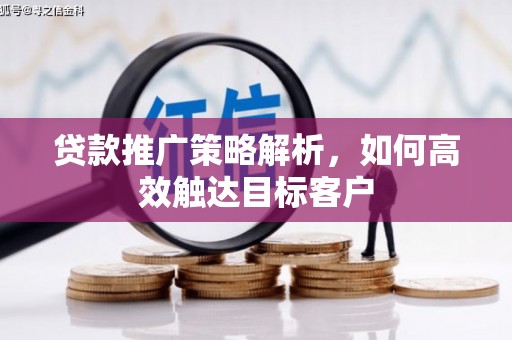 郁南贷款推广策略解析，如何高效触达目标客户