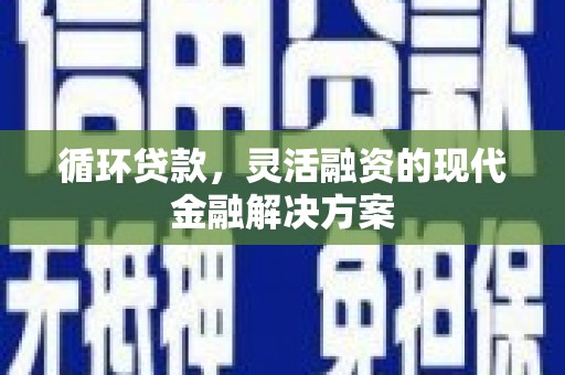秀屿循环贷款，灵活融资的现代金融解决方案