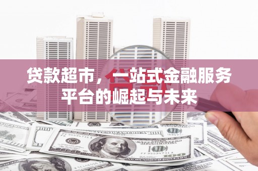 天心贷款超市，一站式金融服务平台的崛起与未来
